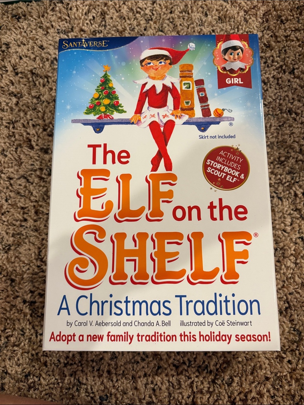 The Elf on the Shelf Book and doll.  - Red Girl